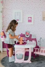 Kuchyňky pro děti sety - Set kuchyňka elektronická Tefal Studio 360° XXL Bubble Smoby mrkvová a domeček pro panenku s nosítkem Violette Baby Nurse Large Doll's Play Center_32