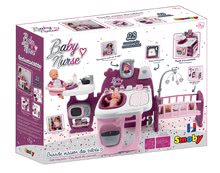Kuchyňky pro děti sety - Set kuchyňka elektronická Tefal Studio 360° XXL Bubble Smoby mrkvová a domeček pro panenku s nosítkem Violette Baby Nurse Large Doll's Play Center_38