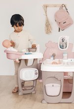 Domčeky pre bábiky - Domček pre bábiku Large Doll's Play Center Natur D'Amour Baby Nurse Smoby trojkrídlový s 23 doplnkami (kuchynka, kúpelňa, spálňa)_2
