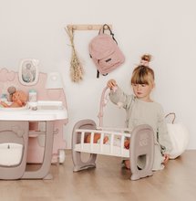 Domečky pro panenky - Domeček pro panenku Large Doll's Play Center Natur D'Amour Baby Nurse Smoby trojkřídlý s 23 doplňky (kuchyňka, koupelna, ložnice)_6