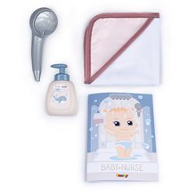 Puppenzubehör - Badezimmer für Puppen mit funktionaler Dusche Shower Baby Nurse Smoby mit abnehmbarem Duschkopf, Bademantel und Informationsbroschüre_2