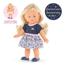 Puppen ab 3 Jahren - Puppe Rosy Anniversary Edition Mini Corolline Corolle blonde Haare und blaue Augen mit Kleidung Geburtstagsedition 20 cm_0