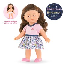 Muñecas a partir de 3 años - Bebé Romy Edición Aniversario Mini Corolline Corolle cabello castaño y ojos marrones con ropa edición de cumpleaños 20 cm_2