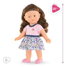 Puppen ab 3 Jahren - Puppe Romy Anniversary  Jubiläumsedition Mini Corolline Corolle braune Haare und braune Augen mit Kleidung Geburtstagsedition 20 cm_1