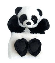 Panda de pluș pentru teatru de păpuși Panda Puppet Histoire d’ Ours alb-negru 25 cm de la 0 luni