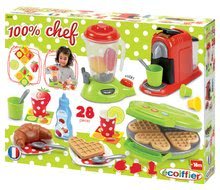 Kuchyňky pro děti sety - Set kuchyňka Bon Appétit Chef Smoby s lednicí, kávovarem, vaflovač s mixérem a kávovarem_11