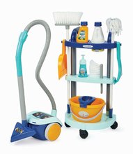 Cabanes et accessoires - Maisonnette Pretty Blue Smoby Avec une cuisine d'été et un chariot de nettoyage avec un aspirateur 10 accessoires à partir de 24 mois_1