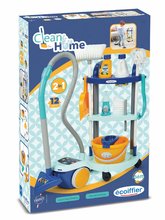 Juegos de hogar - Carro de limpieza con aspiradora Cleaning Trolley Clean Home Écoiffier s 12 complementos_3