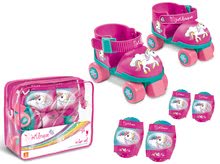 Kinderrollschuhe - Rollschuhe mit Protektoren Einhorn Mondo vier Räder Größe 22-29 rosa_1