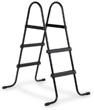 Scări pentru piscină pool ladder Exit Toys pentru înălțime 60 - 90 cm cadru metalic antiderapant negru