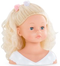 Puppenzubehör - Frisierkopf zum Kämmen Styling Head Corolle mit schön weichem blondem Haar 25 cm und 10 Accessoires_2