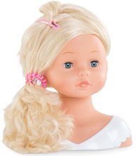 Doplňky pro panenky - Kadeřnická hlava na česání Styling Head Corolle s krásně jemnými blond vlasy 25 cm a 10 doplňků_3