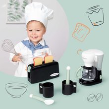 Spotrebiče do kuchynky - Raňajkový set s toasterom Tefal Breakfast Set Smoby s kávovarom a šálky s lyžičkami_0