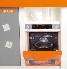 Egyszerű játékkonyhák - Játékkonyha Bon Appétit Chef Smoby hűtővel, kávéfőzővel és 23 kiegészítővel narancssárga-ezüst_1