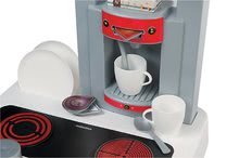 Kuchynky pre deti sety - Set elektronická kuchynka Bon Appetit Red&Green Smoby so zvukmi a upratovací set so žehliacou doskou a žehličkou_1