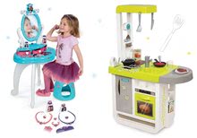 Bucătărie pentru copii seturi - Set bucătărie electronică Cherry Smoby cu sunet şi măsuţă cosmetică 2in1 Frozen_17