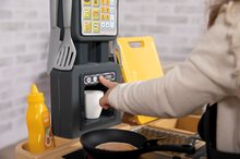 Elektronické kuchynky - Reštaurácia s kuchynkou Food Corner Smoby obojstranná s terminálom a dávkovačom nápojov 29 doplnkov_24