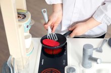 Elektronické kuchyňky - Kuchyňka s elektronickými funkcemi Cherry Kitchen Smoby s jídelním pultem a spotřebiči 25 doplňků – 96 cm výška/49 cm pult_11