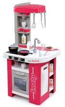 Kuhinje za otroke kompleti - Komplet rdeča kuhinja Tefal Studio Smoby elektronska z zvoki in servirni voziček z zajtrkom 100% Chef_9