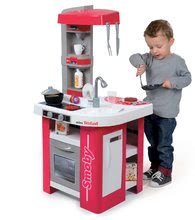 Kuhinje za otroke kompleti - Komplet rdeča kuhinja Tefal Studio Smoby elektronska z zvoki in servirni voziček z zajtrkom 100% Chef_8