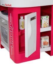 Kuhinje za otroke kompleti - Komplet rdeča kuhinja Tefal Studio Smoby elektronska z zvoki in servirni voziček z zajtrkom 100% Chef_7