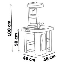 Elektronické kuchynky - Kuchynka elektronická Tefal Studio Kitchen 360° Smoby s realistickými zvukmi 27 doplnkov 100 cm výška_3