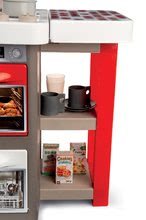 Elektronické kuchynky - Kuchynka skladacia elektronická Tefal Opencook Smoby červená s kávovarom a chladničkou a 22 doplnkov_5