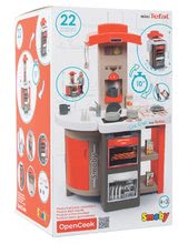 Elektronické kuchynky - Kuchynka skladacia elektronická Tefal Opencook Smoby červená s kávovarom a chladničkou a 22 doplnkov_10