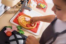 Kuchyňky pro děti sety - Set restaurace s elektronickou kuchyňkou Chef Corner Restaurant Smoby s kočárkem pro dvě panenky DeLuxe Maxi Cosi&Quinny Grey_12