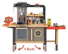 Kuchyňky pro děti sety - Set restaurace s elektronickou kuchyňkou Chef Corner Restaurant Smoby s kočárkem pro dvě panenky DeLuxe Maxi Cosi&Quinny Grey_31