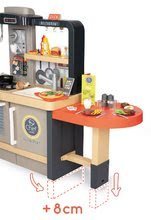 Kuchyňky pro děti sety - Set restaurace s elektronickou kuchyňkou Chef Corner Restaurant Smoby s kočárkem pro dvě panenky DeLuxe Maxi Cosi&Quinny Grey_32