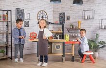 Kuchyňky pro děti sety - Set restaurace s elektronickou kuchyňkou Chef Corner Restaurant Smoby s kočárkem pro dvě panenky DeLuxe Maxi Cosi&Quinny Grey_49