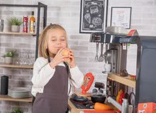 Kuchyňky pro děti sety - Set restaurace s elektronickou kuchyňkou Chef Corner Restaurant Smoby s kočárkem pro dvě panenky DeLuxe Maxi Cosi&Quinny Grey_52
