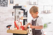 Kuchyňky pro děti sety - Set restaurace s elektronickou kuchyňkou Chef Corner Restaurant Smoby s kočárkem pro dvě panenky DeLuxe Maxi Cosi&Quinny Grey_65