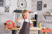 Kuchyňky pro děti sety - Set restaurace s elektronickou kuchyňkou Chef Corner Restaurant Smoby s kočárkem pro dvě panenky DeLuxe Maxi Cosi&Quinny Grey_70