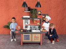 Kuchynky pre deti sety - Set reštaurácia s elektronickou kuchynkou Kids Restaurant záchod s kúpeľnou Smoby a vanička s jedálenskou stoličkou a kolíska_10