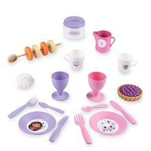 Toy cookware and other accessories - Košík s obedovou súpravou a pohármi Gabby Smoby s 21 doplnkami a potravinami od 3 rokov SM312506_0