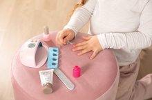 Kozmetický stolík pre deti - Manikúra s elektronickou UV lampou My Beauty Nail Set Smoby s pilníkom krémom a dva gél laky na nechty_8