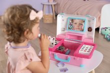 Dressing tables for kids - Kozmetický kufrík so zrkadlom Gabby Beauty Vanity Smoby pre kaderníčku s nechtovým štúdiom a make up kozmetikou s 15 doplnkami od 3 rokov SM320166_1