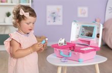 Mesa de maquillaje para niños - Kozmetický kufrík so zrkadlom Gabby Beauty Vanity Smoby se traduce al español como: Maletín de cosméticos con espejo Gabby Be para una peluquera con estudio de uñas y cosméticos de maquillaje con 15 complementos_2