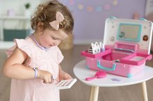 Tavolo trucco per bambini - Valigetta cosmetica con specchio Gabby Beauty Vanity Smoby per parrucchiere con studio unghie e cosmetici make up con 15 accessori_10