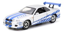 Játékautók és járművek - Kisautók Mitsubishi Lancer Evolution IX és Nissan Skyline GTR R34 Fast & Furious Twin Pack Jada fém nyitható részekkel 12 cm 1:32_3