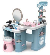 Kozmetické stolíky sety - Set kozmetický stolík elektronický My Beauty Center 3in1 Smoby s domčekom pre bábiku - kuchyňa kúpeľňa spálňa_1