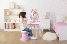 Kosmetický stolek pro děti - Kosmetický stolek Disney Princess 2in1 Hairdresser Smoby a židle s 10 zkrášlovacími doplňky 94 cm výška_2
