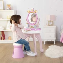 Kosmetický stolek pro děti - Kosmetický stolek Disney Princess 2in1 Hairdresser Smoby a židle s 10 zkrášlovacími doplňky 94 cm výška_5