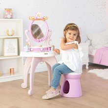 Kosmetický stolek pro děti - Kosmetický stolek Disney Princess 2in1 Hairdresser Smoby a židle s 10 zkrášlovacími doplňky 94 cm výška_0
