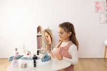 Coiffeuse pour enfants - Table de maquillage avec miroir amovible My Beauty Studio Smoby compartiments ouvrables et arbres pour accrocher des bijoux et 15 accessoires_13