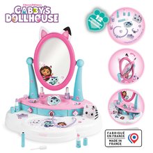 Mesa de maquillaje para niños - Kozmetický stolík malý Gabby Tabletop Dressing Table Smoby se traduce como Pequeño tocador Gabby Tabletop Dressing Table Smob con cosméticos y bisutería con 12 complementos_0