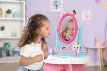 Kosmetiktisch für Kinder - Kosmetiktisch mit drehbarem Spiegel und Stuhl Gabby Dressing Table 2in1 Smoby mit Stauraum für 12 Zubehörteile_4