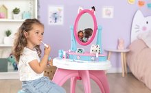 Kosmetiktisch für Kinder - Kosmetiktisch mit drehbarem Spiegel und Stuhl Gabby Dressing Table 2in1 Smoby mit Stauraum für 12 Zubehörteile_5